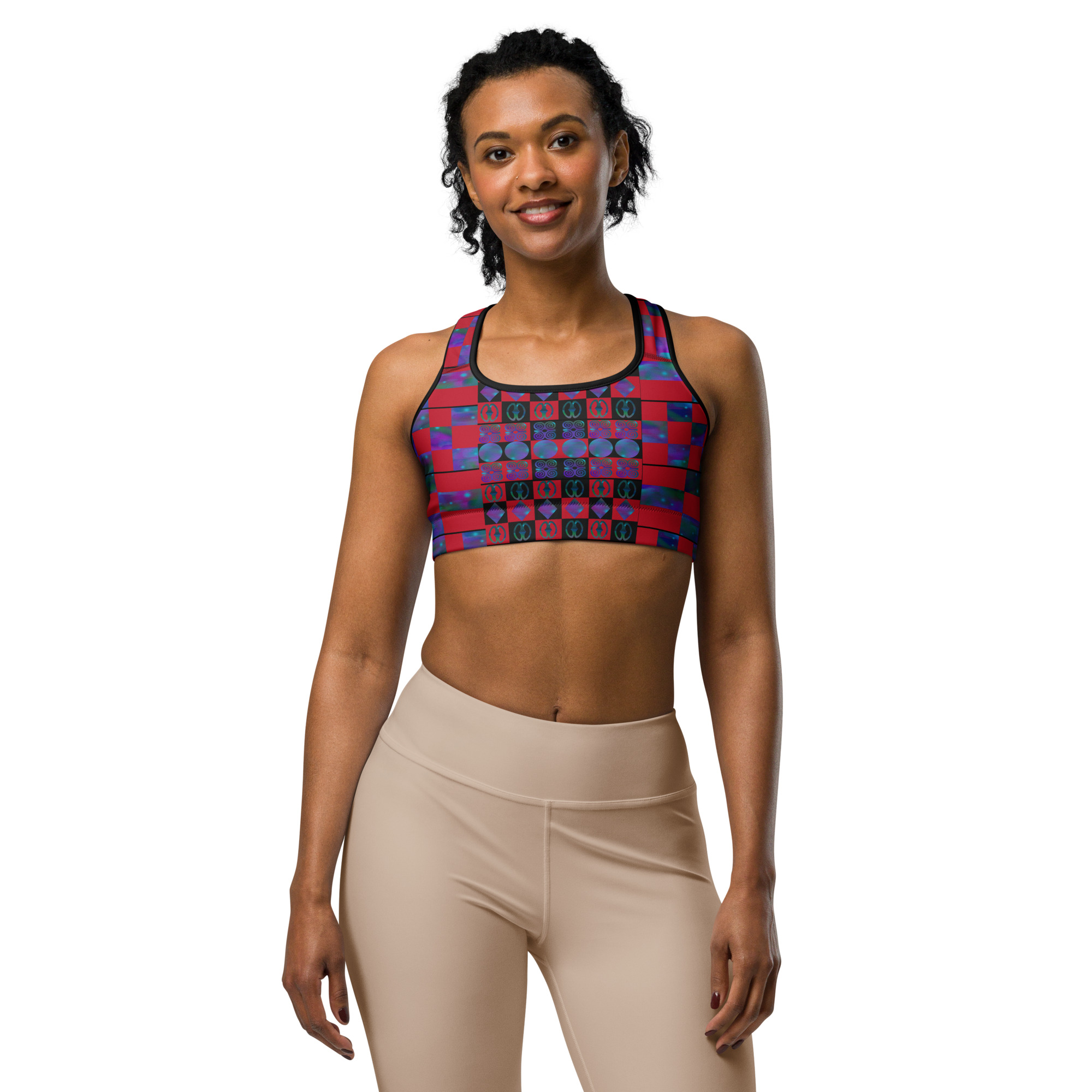 Artistic Tribal Sports Bra